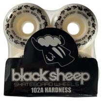 Roda skate profissional black sheep branco logo black sheep p/51mm 102a