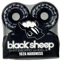 Roda skate profissional black sheep preto logo black sheep p/51mm 102a