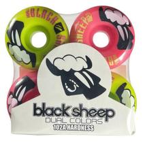 Roda skate profissional black sheep verde e rosa logo black sheep/54mm 102a