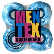 Roda skate profissional mentex azul mescla/52mm 102a
