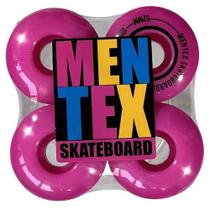Roda skate profissional mentex rosa solido/52mm 102a