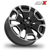 Roda SRX Aro 20 Tala 8,5 Volcano 6X139,7 Cor:Preto Diaman.