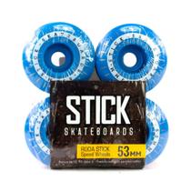 Roda stick skateboards iniciantes 53mm azul
