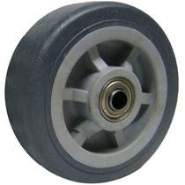 Roda Termoplastica 6X2 Rolamento de 15mm Bucha 1/2" p/ Rodizios - T6X2R12