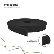 Roda Teto de EVA Meu Rodapé Autocolante RT340 5cm Preto