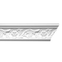 Roda Teto Perfil de Poliestireno Anna 6 m - Branco