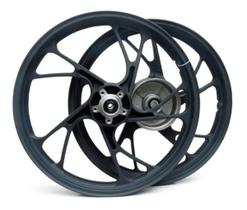 Roda Titan 150 160 Fan 150 14/23 Disco Preta Pé Galinha