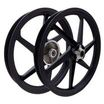 Roda Titan Fan 125 2000 A 2008 Disco 6 Palitos Preta Scud