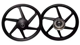 Roda Titan Fan 150 Mix 150 2004 A 2017 A Lona Preta Par Scud