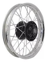 Roda Traseira Alinhada Xr200 Xlr125 Nx150 Raio 4mm Cromado