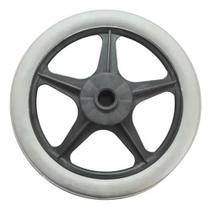 Roda Traseira Aro 16 Maciça Cinza Para Cadeira De Rodas Jaguaribe Ortobras Unidade Pronta Entrega