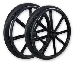 Roda Traseira aro 24 Com Pneu Maciço Para Cadeira de Rodas Universal ( Par )