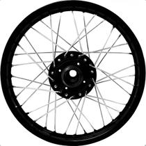 Roda Traseira Aro Preto Xtz 125 Montada Alinhada Raios 4mm