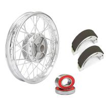 Roda Traseira Biz 100 Biz 125 4mm Alinhada + Lona/rolamento Roda Traseira Biz 100 Biz 125 4mm Alinhada + Lona/rolamento