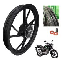 Roda Traseira Cg Titan 160 Ex Fan150 Liga Leve Pé De Galinha