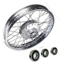 Roda Traseira Fan 125 2009 á 2022 + Rolamento Roda Traseira Fan 125 2009 á 2022 + Rolamento