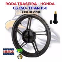 Roda Traseira Leve Cg Titan Fan 150 Esd Mod 5 Pontas Preta Fabreck Roda Traseira Leve Cg Titan Fan 150 Esd Mod 5 Pontas Preta Fabreck