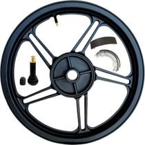 Roda Traseira Leve Cg Titan Fan 150 Esd Mod 5 Pontas Preta Fabreck Roda Traseira Leve Cg Titan Fan 150 Esd Mod 5 Pontas Preta Fabreck