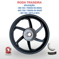 Roda Traseira Liga Leve 6 Palitos Biz 110i Freio A Tambor Roda Traseira Liga Leve 6 Palitos Biz 110i Freio A Tambor