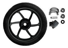 Roda Traseira Liga Leve Fabreck Biz 100 125 com Pneu e Câmara Roda Traseira Liga Leve Fabreck Biz 100 125 com Pneu e Câmara