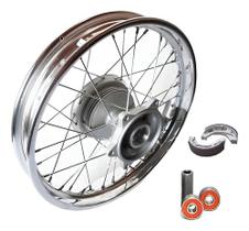 Roda Traseira Raiada 4mm Bros 125 150 160 com Lona/Rolamento