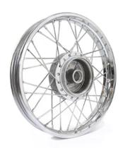 Roda Traseira Raiada Moto Titan Cg150 18X185 Cromada Montada