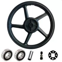 Roda Traseira Ybr Factor Fazer 125 150 com Rolamento/Bucha/Espaçador/Bico