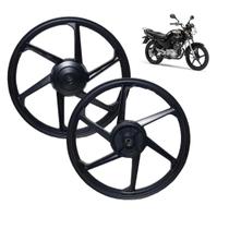 Roda Ybr 125 Factor 2000 Até 2016 Freio Tambor 6 Palito Jogo
