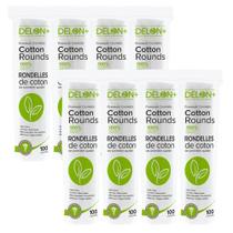 Rodadas cosméticas de algodão DELON Premium 800 unidades, 100% algodão