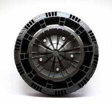 Rodado Completo Para Carrinho 350x25mm Flex Com Rol Fb Pneus