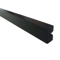 Rodameio 3cm Poliestireno 3466 Liso Black Santa Luzia 2,4 Metros