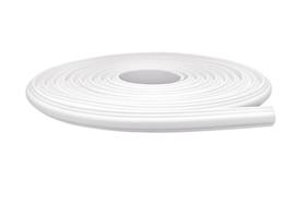 Rodameio Autocolante Flexível Eva Moldurado Liso 2,3x1,2cm Rolo 10m Branco