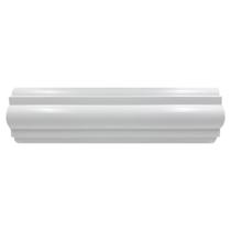 Rodameio de Poliestireno Frisado 7,5cm x 2,40m Rende 2,40 Metros Casa Grassi Branco Rodameio de Poliestireno Frisado 7,5cm x 2,40m Rende 2,40 Metros Casa Grassi Branco