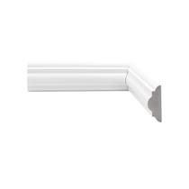 Rodameio de Poliestireno Scandian 18mmx5cmx2,40m Metro Linear - caixa com 2,4 m - Branco