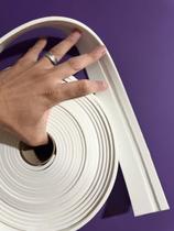 Rodameio Frisado Eva Branco Autocolante 7cm Larg X 5mm X 10 Metros