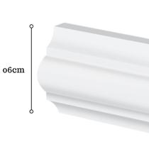 Rodameio Poliestireno 06cm classico Branco 31006 Arquitech Rodameio Poliestireno 06cm classico Branco 31006 Arquitech