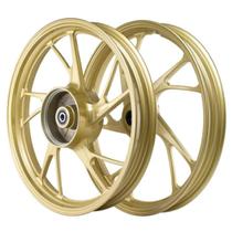 Rodao Roda De Liga Leve Magna Titan 160 Esd Dourada Pe De Galinha a Disco