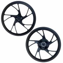 Rodao Roda Par De Liga Leve Bros 160 ESDD e XRE 190 Preta Pe De Galinha