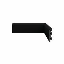 Rodapé 10cm Frisado Preto Laca 2,40m Smart R3