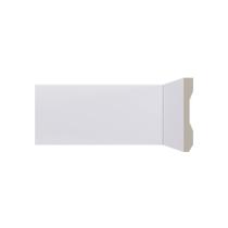 Rodape 10cm Liso Branco Poliestireno Lev101 - Santa Luzia