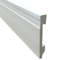 Rodape 10cm Poliestireno Frisado Branco 2,4 Metros