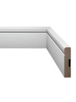 Rodape 7cm Branco Eucafloor Estilo Barra Com 1m Mdf Branco