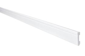 Rodapé 7cm Frisado Metro Linear Barra 2,00m Branco
