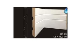 RODAPÉ CAVIMAD C/ PASSA FIO 15 x 150 - HC29 12 BARRAS RODAPÉ CAVIMAD C/ PASSA FIO 15 x 150 - HC29 12 BARRAS