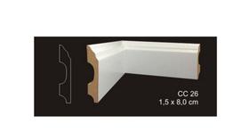 RODAPÉ CAVIMAD C/ PASSA FIO 15 x 80 - CC26 9 BARRAS