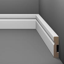 Rodapé de mdf Eucafloor Estilo Branco 50mm x 15mm x 2,4m Rodapé de mdf Eucafloor Estilo Branco 50mm x 15mm x 2,4m