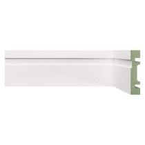 Rodapé de MDF Frisado de 8CMX2,40m Rende 2,4m 802 Branco Moldufama