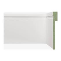 Rodapé de MDF Frisado de Sobrepor 12CMX1,80m Rende 1,8 1202 Branco Moldufama