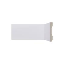 Rodapé de Poliestireno 10cm x 13mm x 2,40m Liso LEV101 Santa Luzia - caixa com 12 Barra(s) - Branco