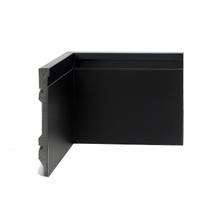 Rodapé de Poliestireno 15cm x 15mm Metro Linear Barra 240cm Preto